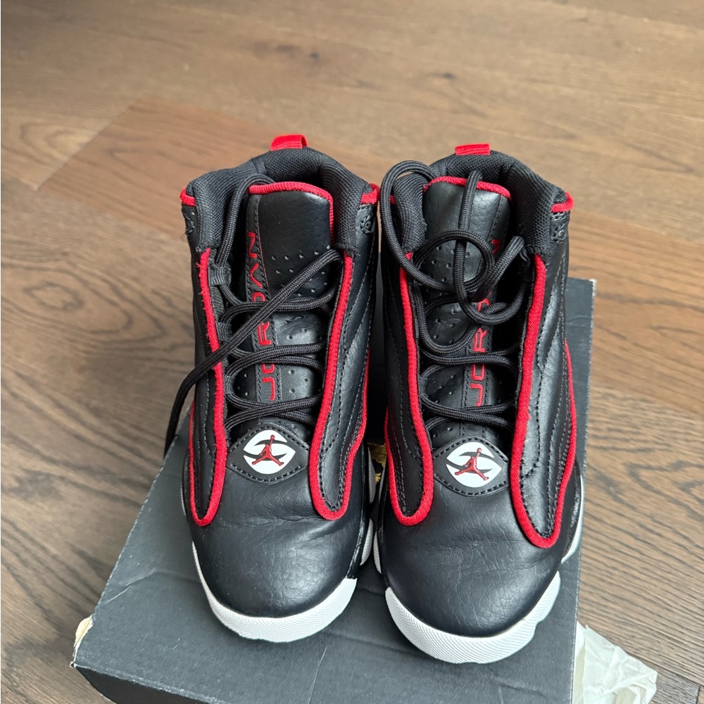 Jordan Kids Black and Red Basketball Shoes